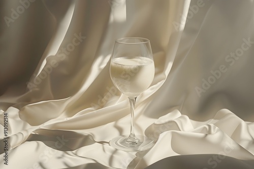 white glasses on a table