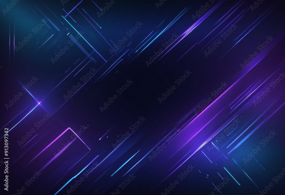 Abstract square technology dark blue purple gradient background with digital geometric shape and line Abstract square technology dark blue purple gradient background with digital geometric shape and line