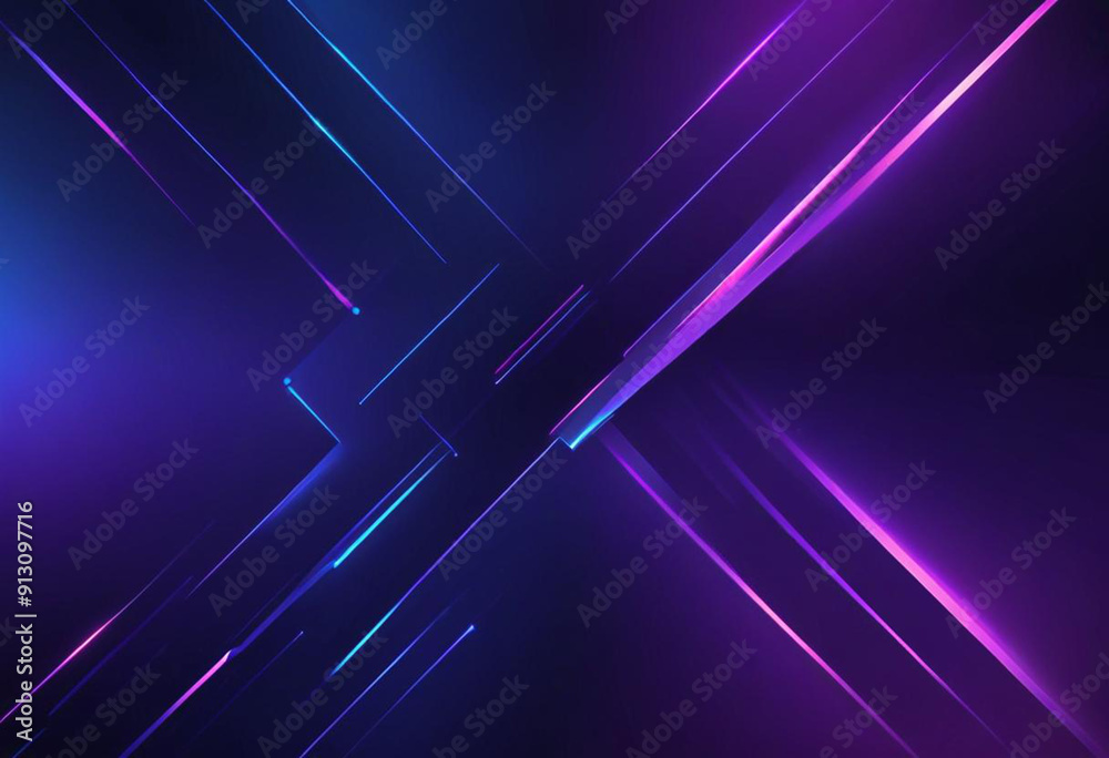 Abstract square technology dark blue purple gradient background with digital geometric shape and line Abstract square technology dark blue purple gradient background with digital geometric shape and line