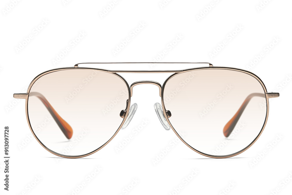 Stylish aviator sunglasses with transparent background for easy integration Stylish aviator sunglasses with transparent background for easy integration