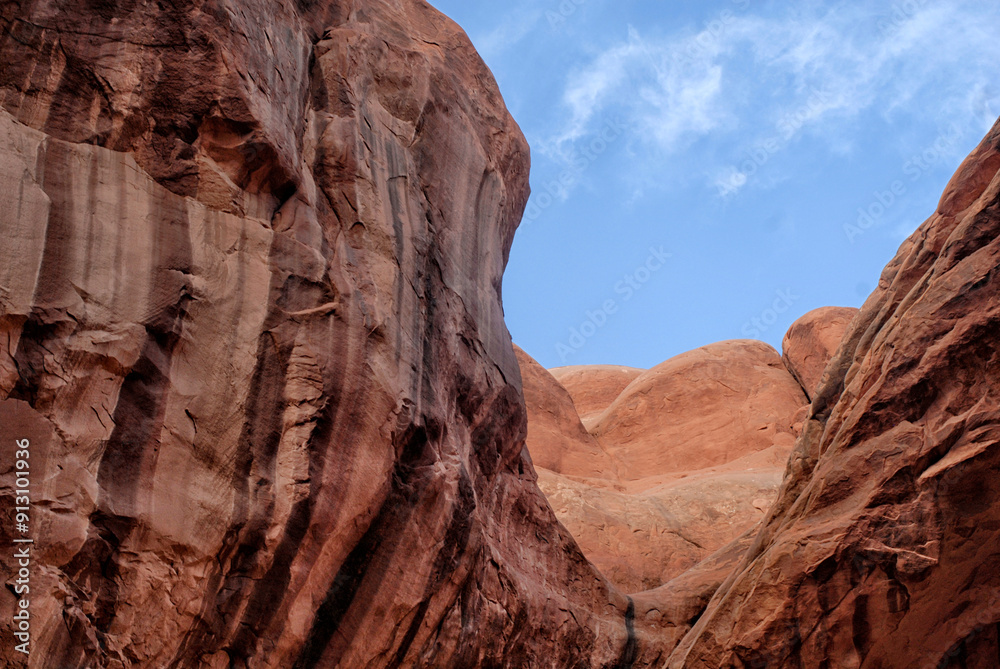 Red rocks in Arches National Park Red rocks in Arches National Park