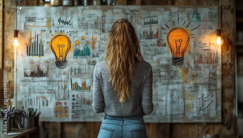 Expressive Hand-Drawn Business Concept Art: KPI Tracking Illustrations ...