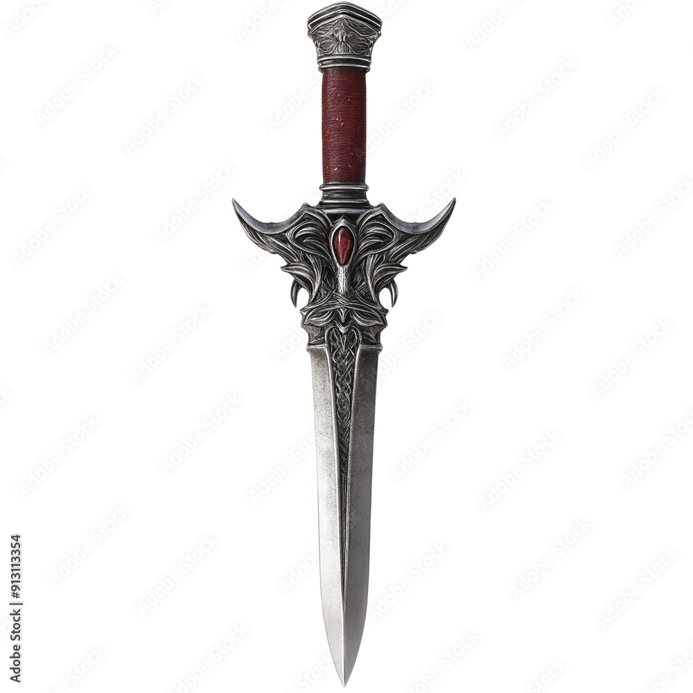 Fantasy style dagger isolated on white background Fantasy style dagger isolated on white background