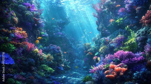 Fantasy Underwater World Wallpaper