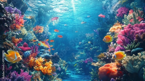 Fantasy Underwater World Wallpaper