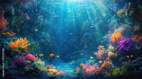 Fantasy Underwater World Wallpaper