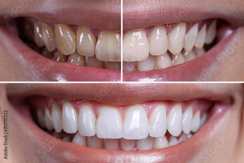 Treatment with zirconia porcelain crowns, and glass ceramic porcelain laminate veneers, along with smile design treatment in dental dentistry, smile makeover