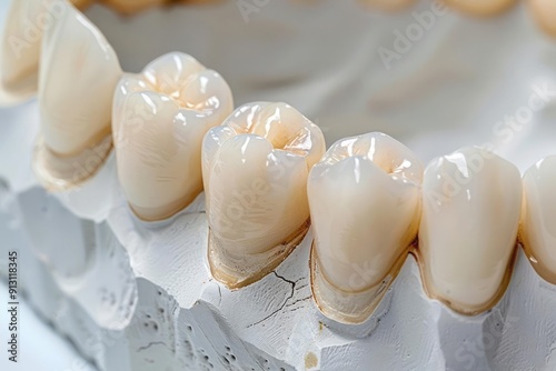 Treatment with zirconia porcelain crowns, and glass ceramic porcelain laminate veneers, along with smile design treatment in dental dentistry, smile makeover photo