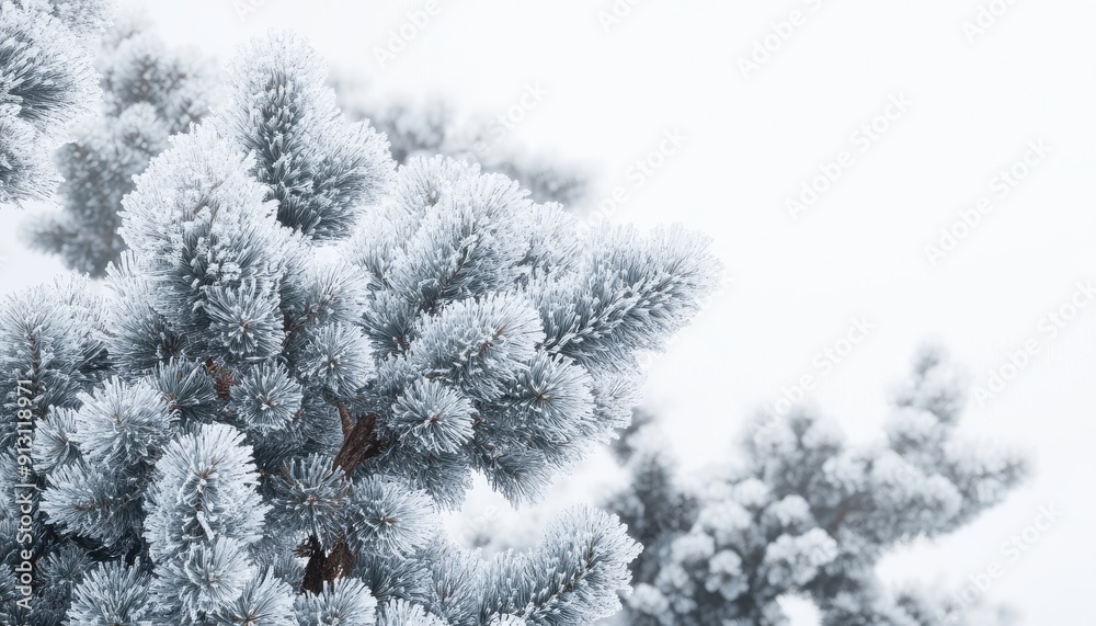 snow-covered pine tree on the top of Mountaintop, captured from an upward angle with the sky in focus snow-covered pine tree on the top of Mountaintop, captured from an upward angle with the sky in focus