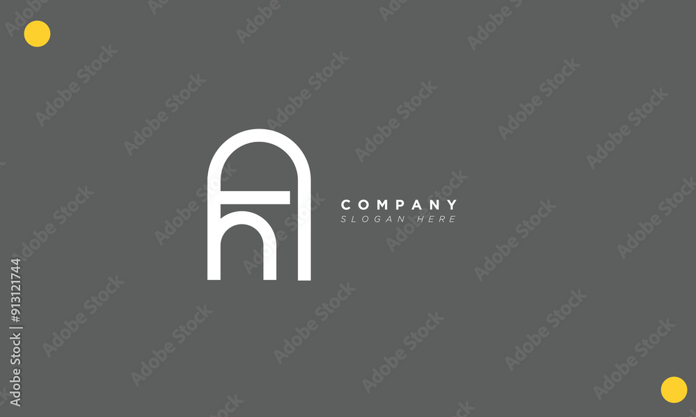 HA Alphabet letters Initials Monogram logo HA Alphabet letters Initials Monogram logo