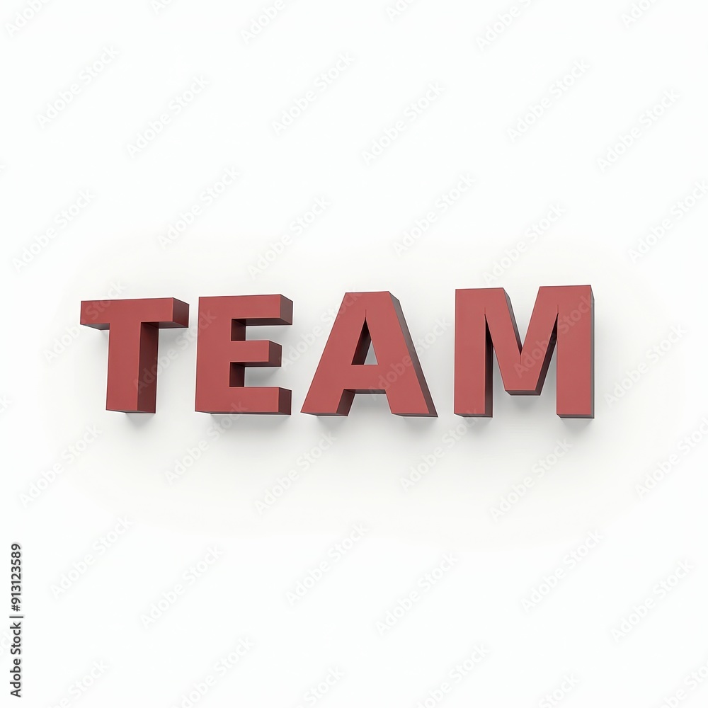 TEAM word 3D lettering typography design background. Teamwork, business, success, collaboration concept illustration. TEAM word 3D lettering typography design background. Teamwork, business, success, collaboration concept illustration.
