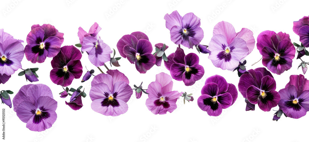 PNG Vibrant purple pansy flowers PNG Vibrant purple pansy flowers