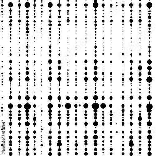 Alternating rows of dots and dashes aligned horizontally, seamless pattern vector