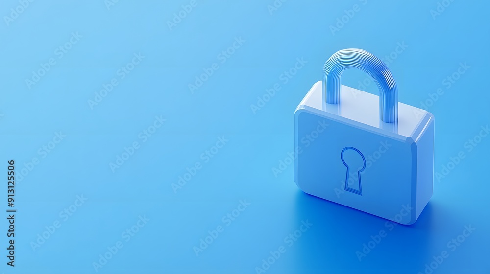 White padlock on a blue background symbolizing security and protection. Ideal for cybersecurity, privacy, and digital safety concepts. White padlock on a blue background symbolizing security and protection. Ideal for cybersecurity, privacy, and digital safety concepts.