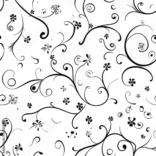 Birthday messages and wishes in a decorative script, seamless pattern vector