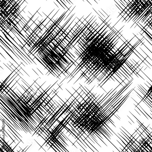 Diagonal lines forming an alternating crosshatch pattern, seamless pattern vector