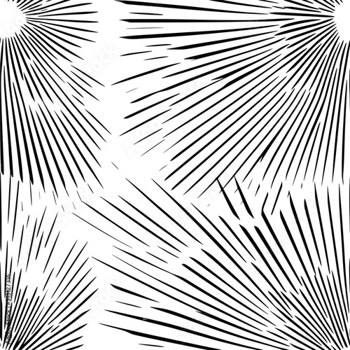 Radial pattern of lines emanating from a central point, seamless pattern vector