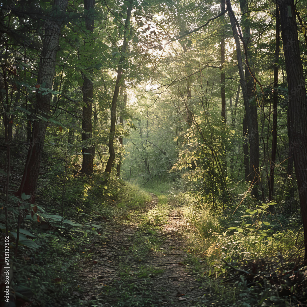 A tranquil jungle pathway, enveloped by rich greenery and exotic plants, beckoning adventurers to explore further. A tranquil jungle pathway, enveloped by rich greenery and exotic plants, beckoning adventurers to explore further.