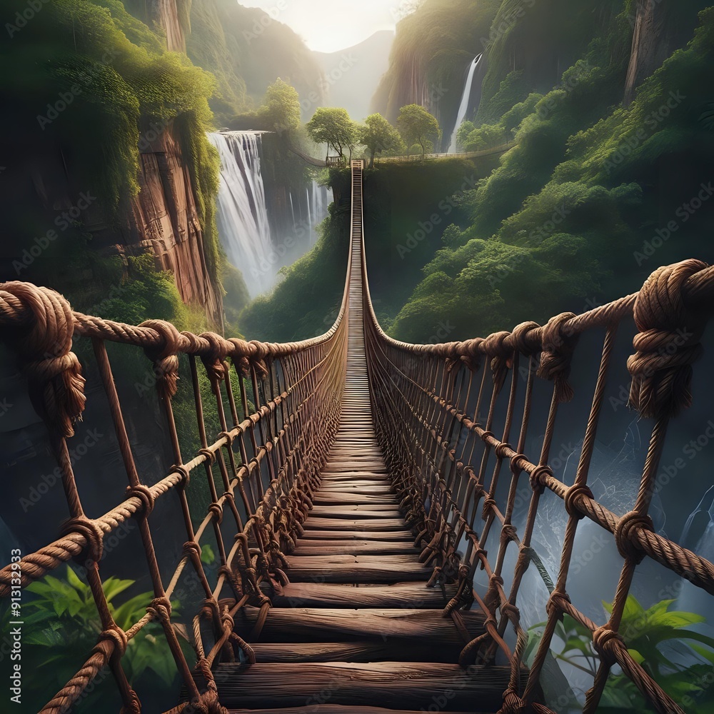 Obraz premium bridge over the river