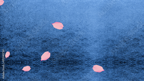 桜吹雪の背景　AI画像　ジェネレーティブAI