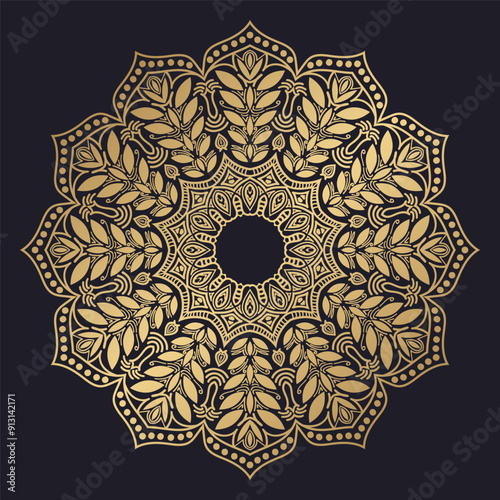 Modern flourish mandala background