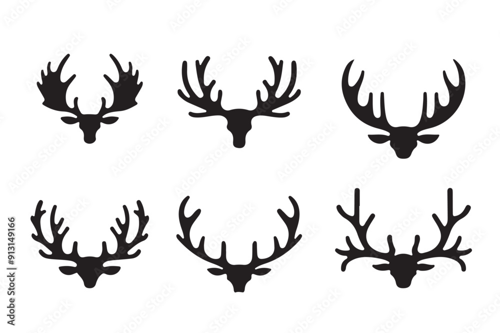 deer silhouette collection deer silhouette collection