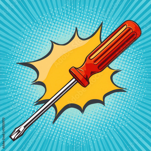 Pop Art Screwdriver
