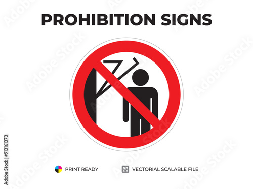 Prohibition signs. Indicatoare de interzicere. Запрещающие знаки. Do not approach the equipment. Interzis să vă apropiați de echipament. Запрещается подходить к оборудованию (1) 