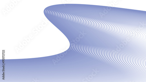 Bue wavy curve line abstract background