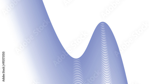 Bue wavy curve line abstract background