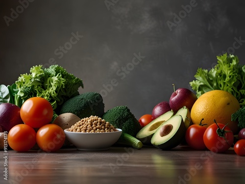 fruits and vegetables in a basket