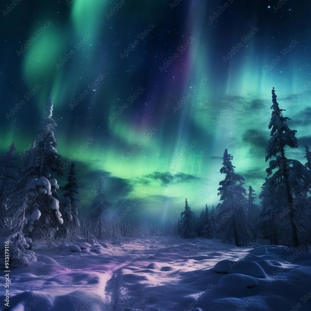 The northern lights dance across the sky, showcasing brilliant greens and purples in a breathtaking natural phenomenon. The northern lights dance across the sky, showcasing brilliant greens and purples in a breathtaking natural phenomenon.