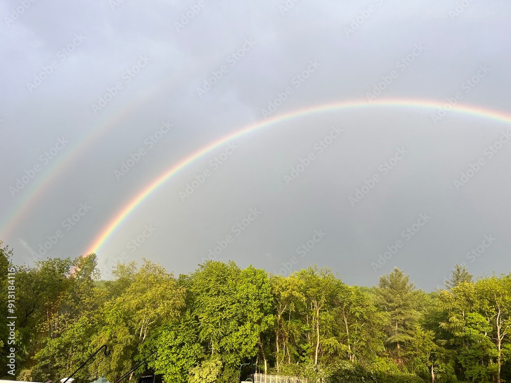 Fototapeta premium Double Rainbow