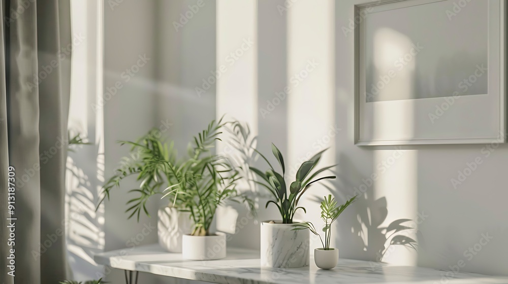 Modern empty blank interior office room for work, Mockup Frame-Minimalistic concrete coworking office Modern empty blank interior office room for work, Mockup Frame-Minimalistic concrete coworking office