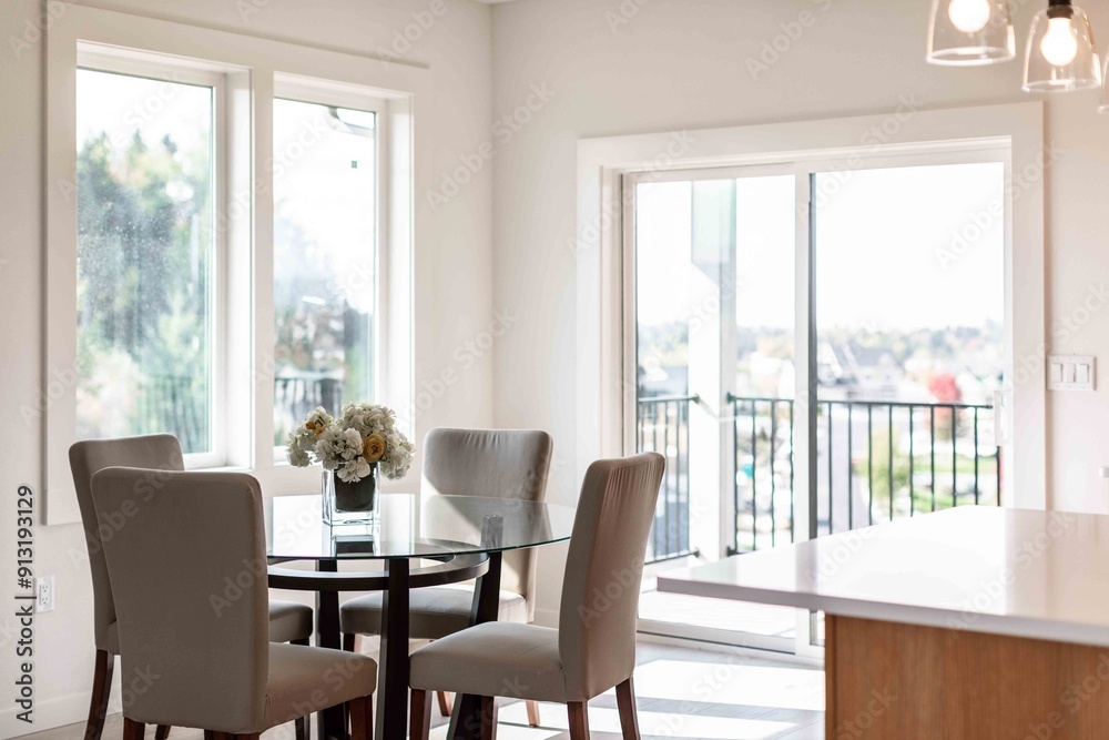 Dining Room with Natural Light