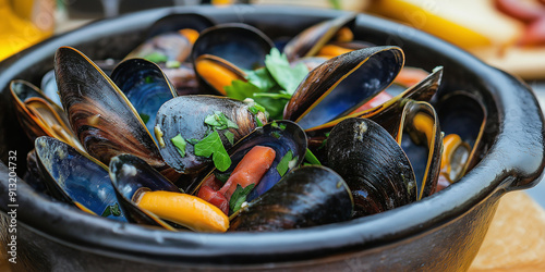 Cooked Mussels photo