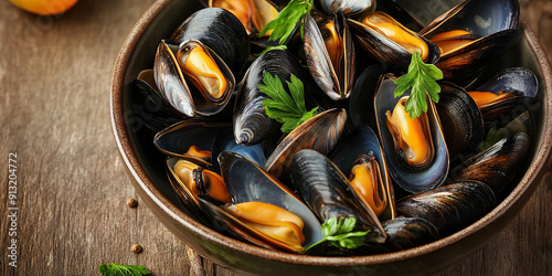 Cooked Mussels photo