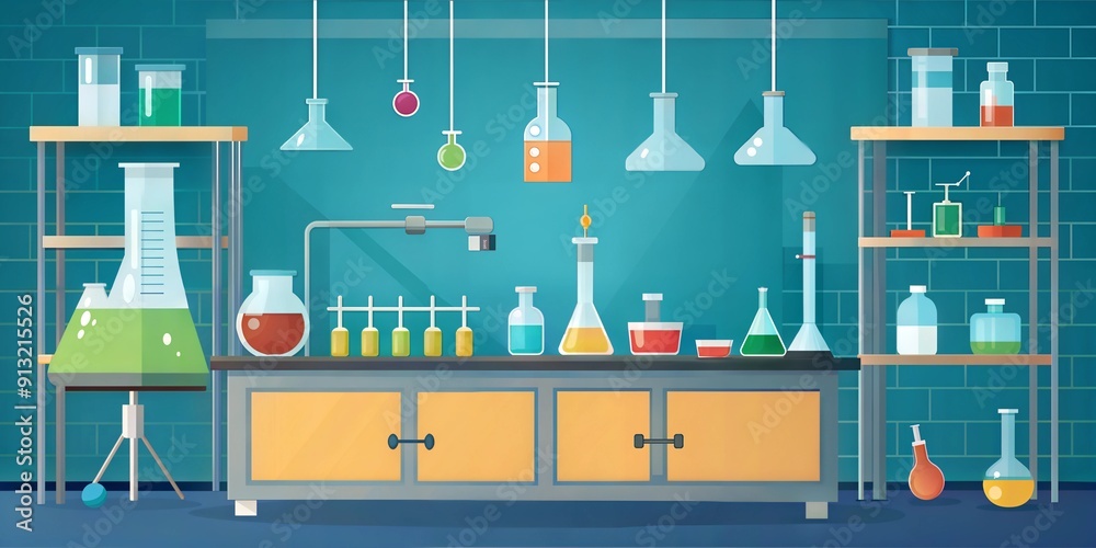 Naklejka premium laboratory background