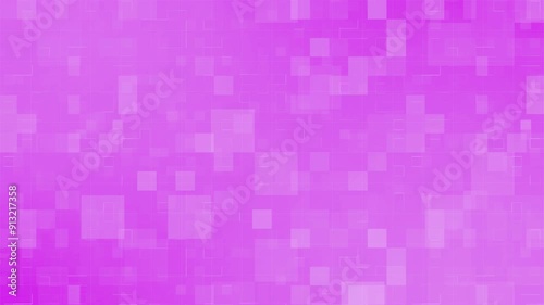 Seamless vibrant abstract background featuring a gradient of pink shades with pixelated flowing shimmers squares. 