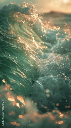 Close Up of Ocean Wave