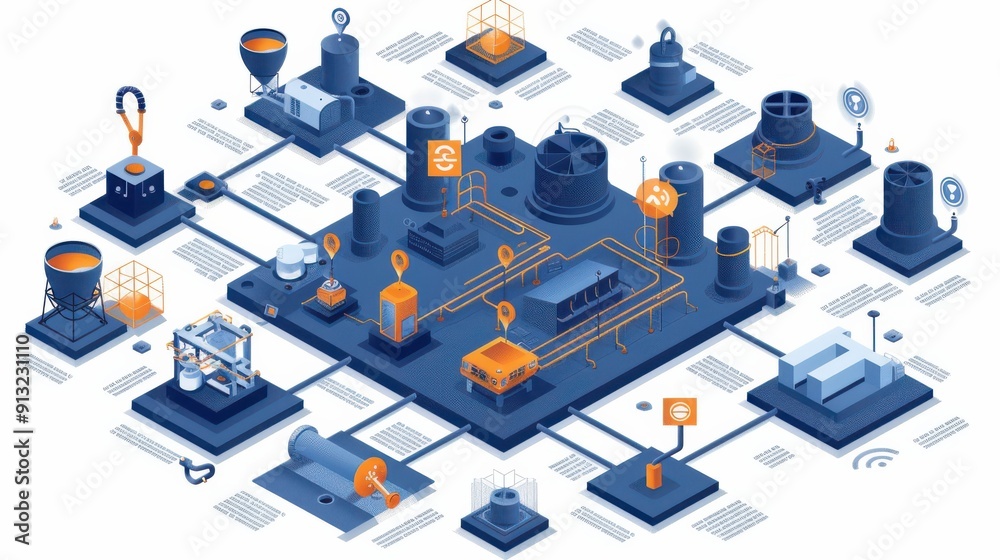 'Industrial Process Flow Diagram' 'Industrial Process Flow Diagram'