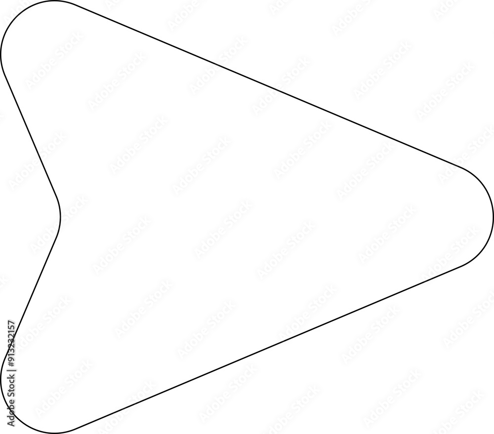 Arrow icon thin line style direction, traffic, forward, cursor