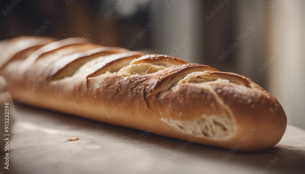 Two golden-brown baguettes on a wooden table, highlighting their crisp crust and artisanal quality, perfect for culinary blogs and food photography. Two golden-brown baguettes on a wooden table, highlighting their crisp crust and artisanal quality, perfect for culinary blogs and food photography.