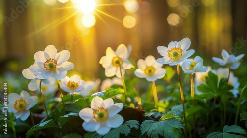 A Bunch of Flowers in the Grass