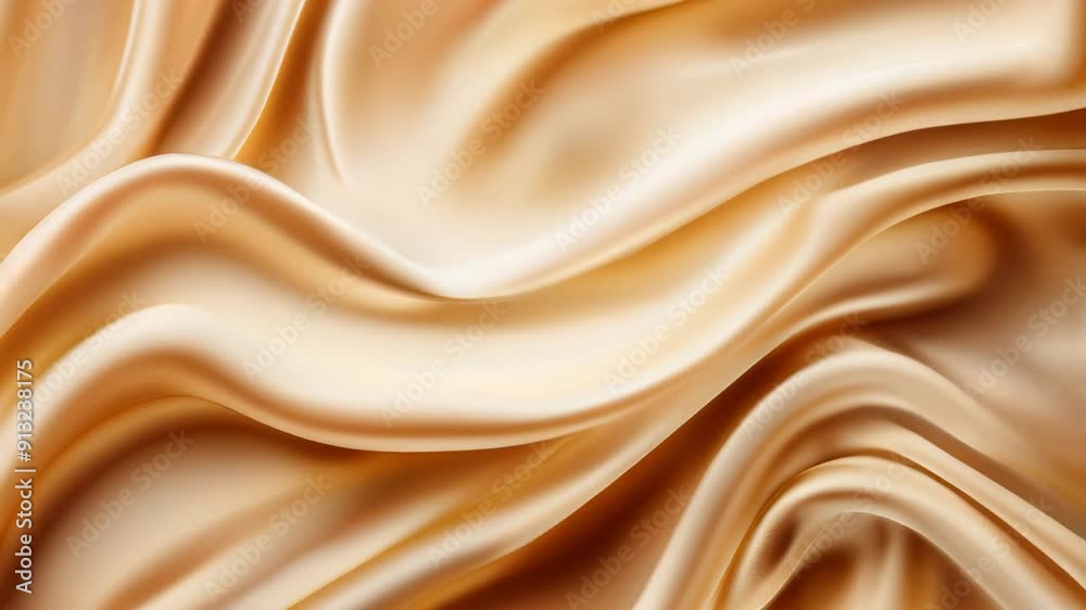 Smooth flowing silk fabric in slow motion for elegant video background or luxury presentation visuals Smooth flowing silk fabric in slow motion for elegant video background or luxury presentation visuals