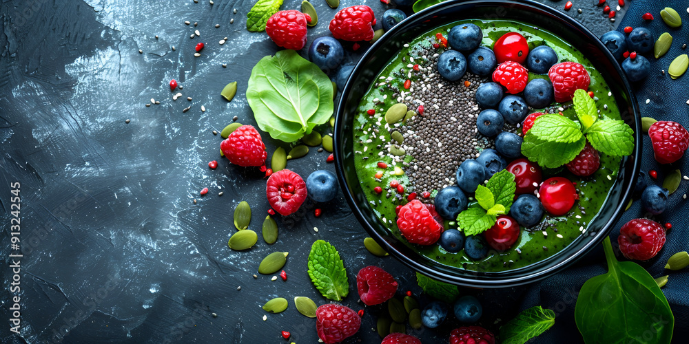 Healthy bowl of fresh berry yogurt granola mix Healthy bowl of fresh berry yogurt granola mix