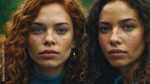 portrait of two women