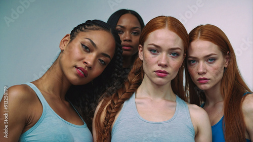portrait of four women