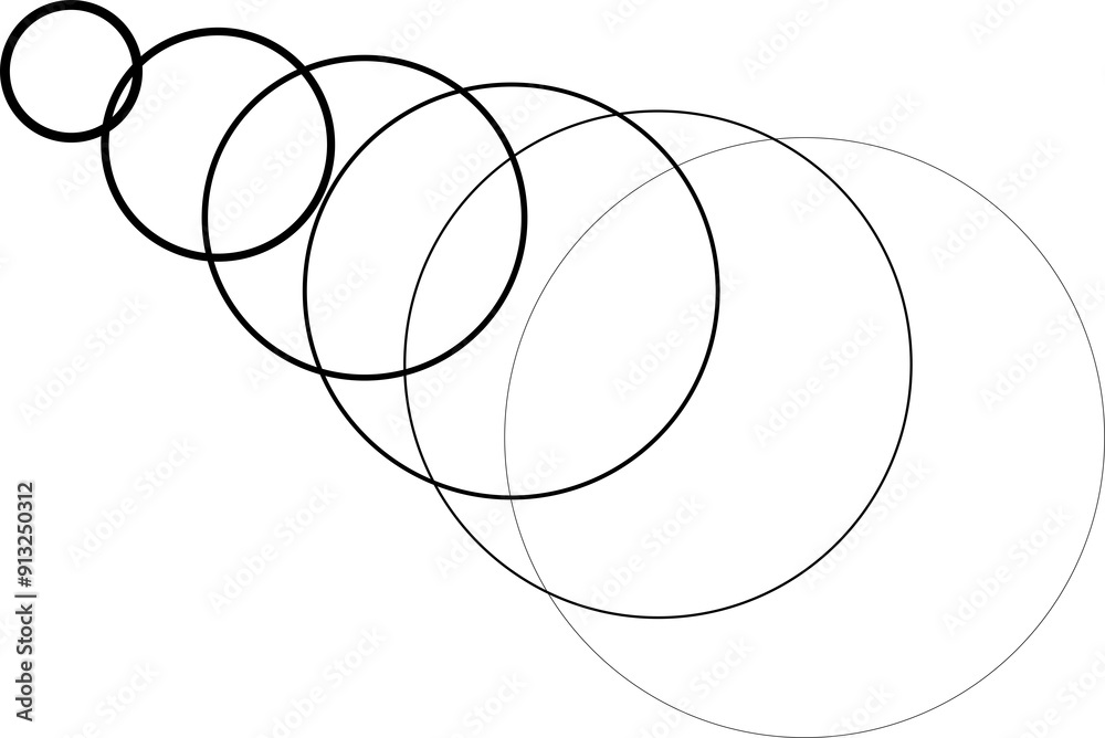 Circle blend out line. Concept digital, technology, modern Circle blend out line. Concept digital, technology, modern
