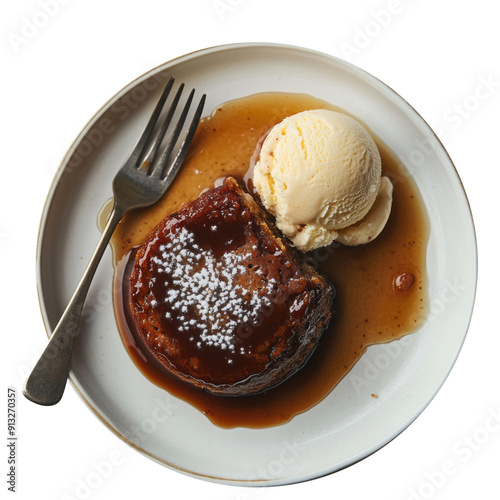 Sticky Toffee Pudding  Isol...